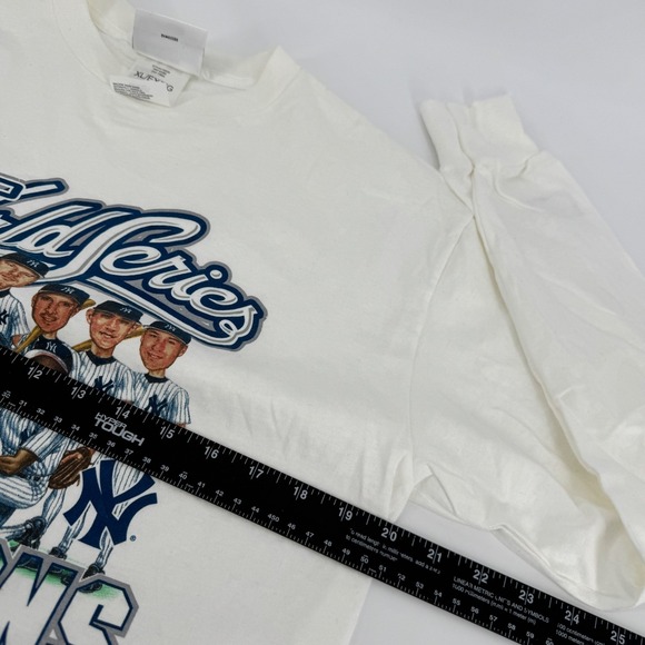 Vintage 2000 World Series Youth New York Yankees Puma Long Sleeve T Shirt XL - Picture 10 of 12